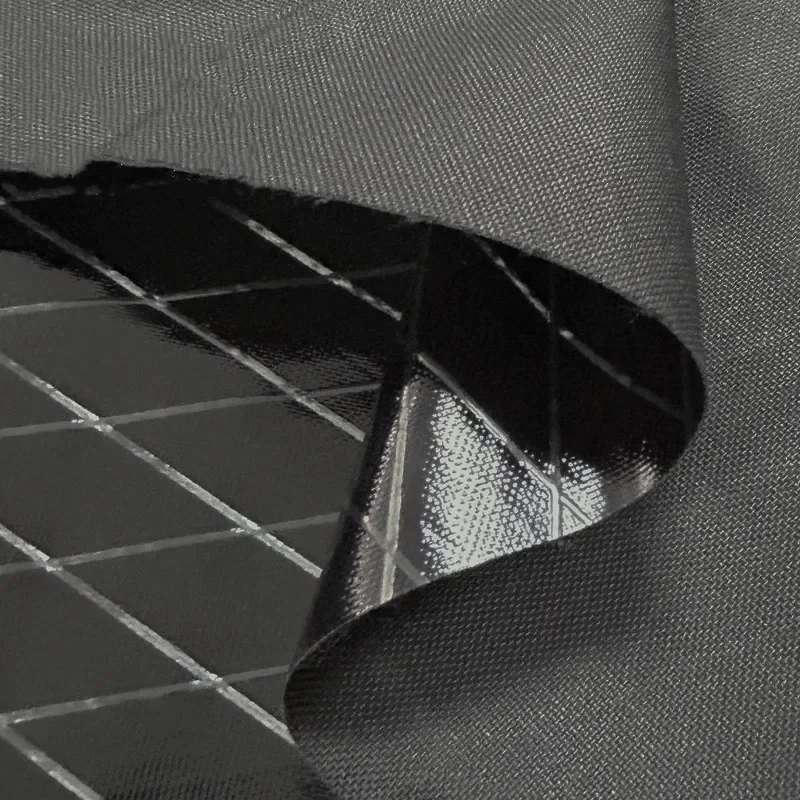 

600D полиэстер X-Pac композитная ткань черная водонепроницаемая ткань износостойкий устойчивый к разрыву жилет рюкзак DIY