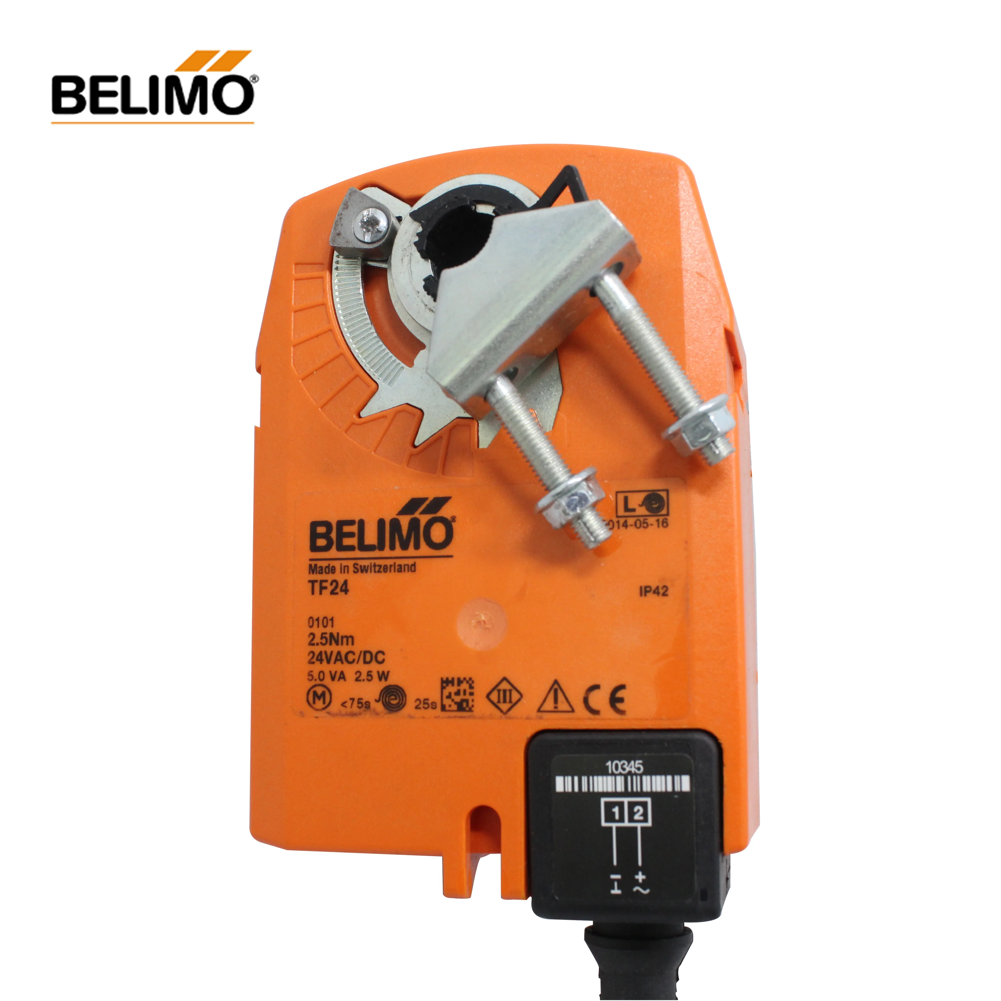 Belimo 2.5NM AC24V DC24V Mechanical Fail-safe Damper Actuator TF24 TF24-S HAVC  Ventilation System motorized plastic actuator