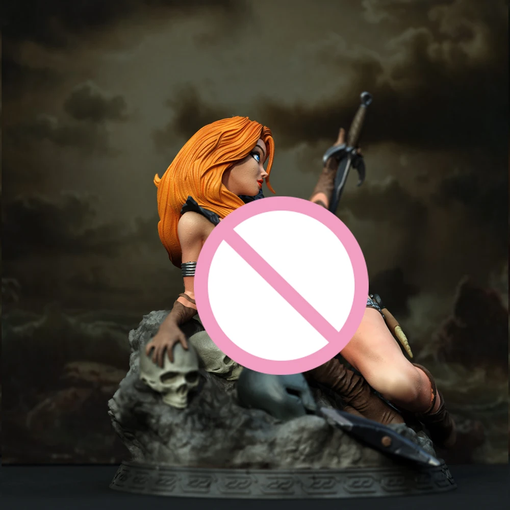 1:24 حسناء الأحمر سونجا NSFW دمية ثلاثية الأبعاد نموذج مطبوع الراتنج غير مصبوغ نموذج لجسم عدة مصغرة المرآب Gk أطقم المفككة لتقوم بها بنفسك اللعب