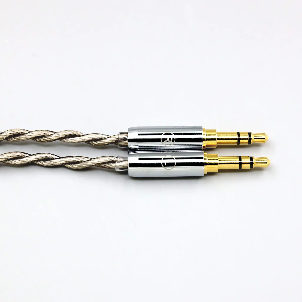 99% Pure Silver + Graphene Plated Shield Earphone Cable For Onkyo A800 Philips Fidelio X3 Kennerton Jord LN008686