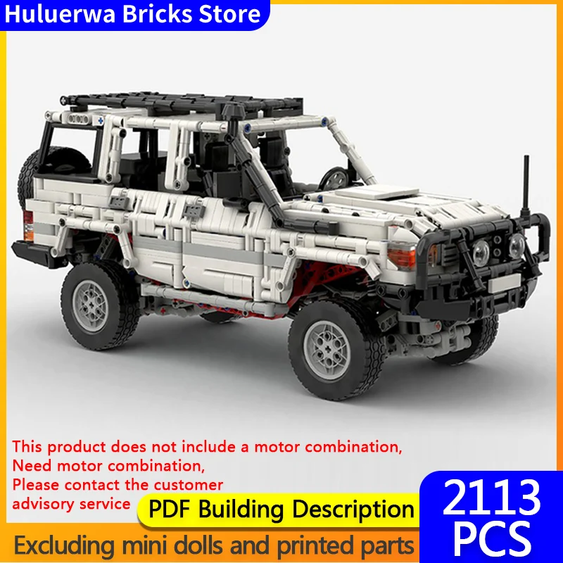 

Модель городского автомобиля MOC, строительные кирпичи, Land Cruiser 76, внедорожник, модульная технология, подарки, праздник, сборка, детские игрушки, костюм