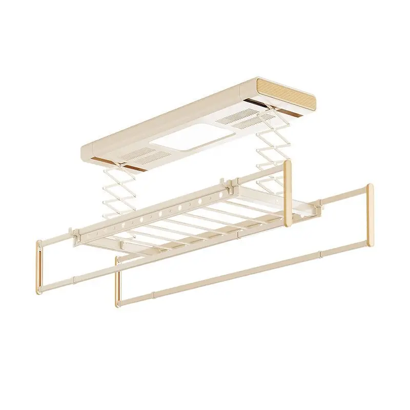 Electric drying rack remote control lifting balcony household automatic telescopic intelligent drying voice-activated rod cream