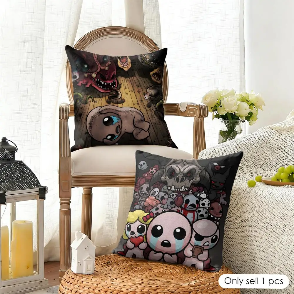 Game The B-Binding Of Isaac Cushion Cover Organic Linen Square Pillow Case Durable Non-Allergenic And Kind To Skin