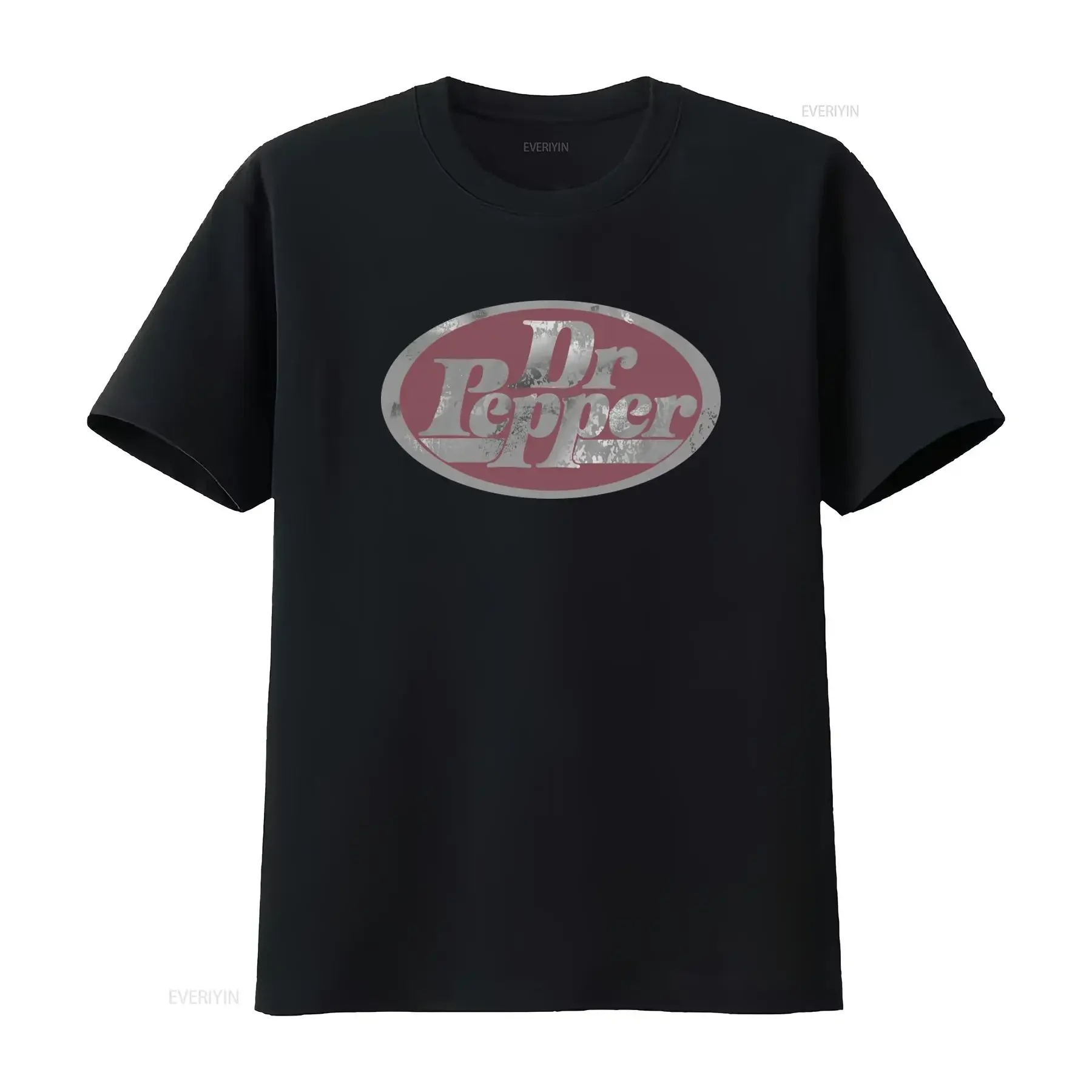 Vintage Style Distressed Classic Dr Pepper Logo T Shirt for Men and Women vintage Washed Casual graphic Unisex streetwear homme