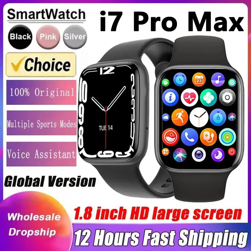 Original Smart Watch I7 Pro Max Series 8 Phone Call Custom Watch Face Sport Waterproof Women Man Wireless Charging For Android