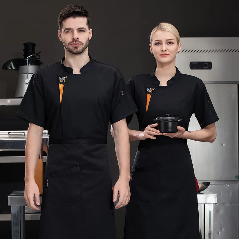 Benutzerdefinierte Koch Kochjacke Männer Frauen Restaurant Küche Uniformen Chef Shirts Bäckerei Pizza Arbeitskleidung Kellner Top