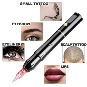 2023 New model semi permanent makeup machine professional digital microblading eyebrow wireless tattoo pen kit with free needles