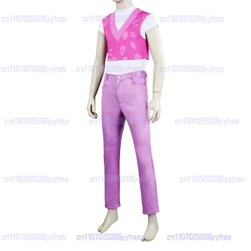 KPop Demon Hunters Saja Boys Mystery Cosplay Costume Top Pants Wig Set Adult Kids Halloween Carnival Party Roleplay Outfits