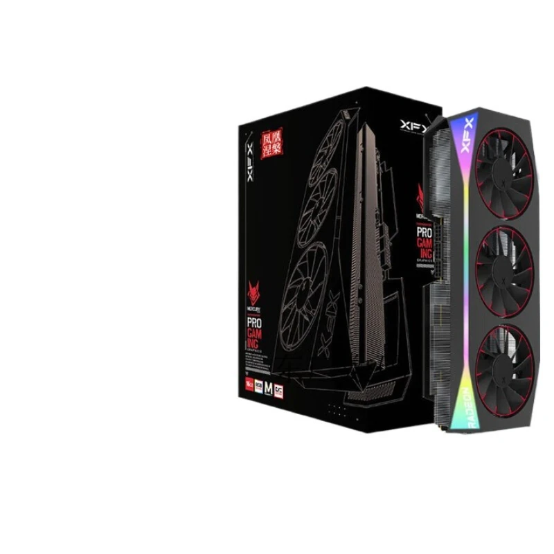 

XFX RX9070 XT OC Phoenix Nirvana ultra 16GB black and white desktop computer discrete graphics 9070XT OC Phoenix Nirvana black
