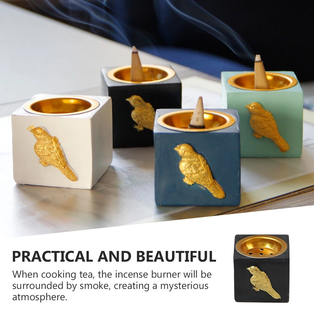 

Incense Burner Portable Censer Adornment Decorate Lightweight Household Craft Resin Home Creative Desktop