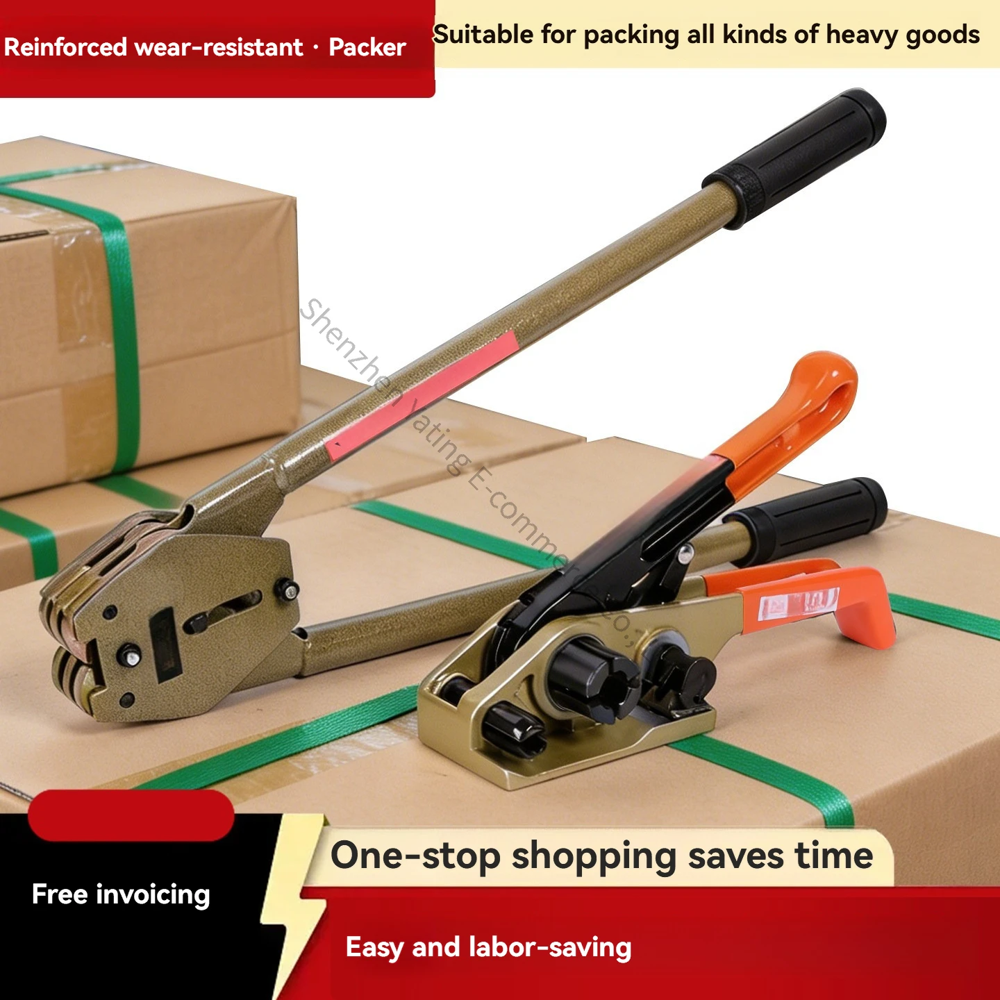Baler Manual Strapping Machine Ppet Plastic Steel Belt Manual Tightening Integrated Tensioner Packing Belt Handheld Packer Hot