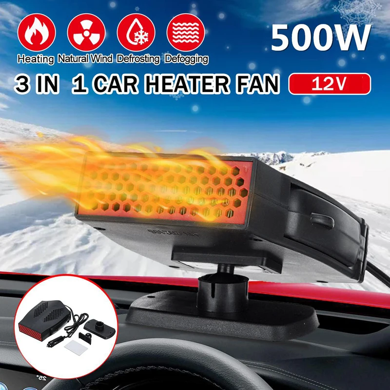 

12V Car Heater Fast Heat Fan Car Heater Car Heater Car Heater Electric Fan Portable Defroster for Cars Lorry Truck