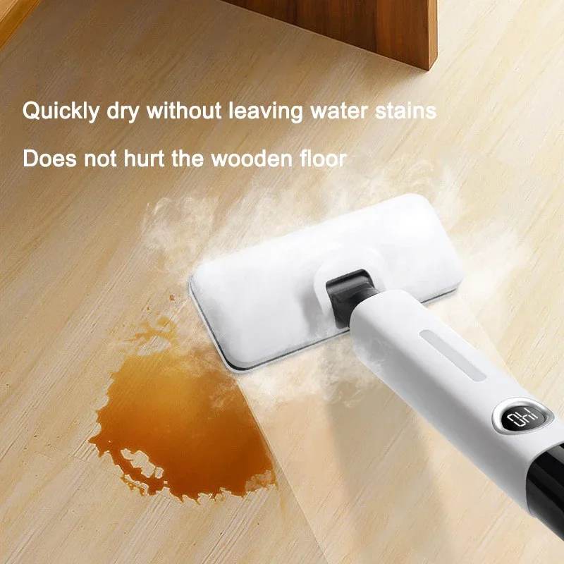 2025 Multifunctional high temperature steam mop non-wireless dynamic sterilization intelligent temperature control mop cleaner