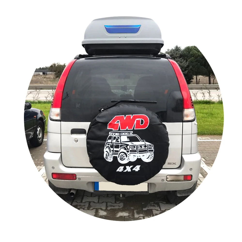14/15/16/17inch 1Pcs Spare Tire Cover Case PVC Leather Spare Wheel Tire Cover Car Tyre Storage Bags Auto Vehicle Wheel Protector