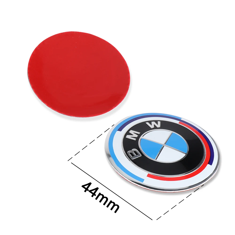 44/46Mm Auto Stuurwiel Badge Embleem Sticker Auto Decoratie Accessoires Voor Bmw E46 E90 E60 F10 F30 E39 E36 F20 E87 G30 E92