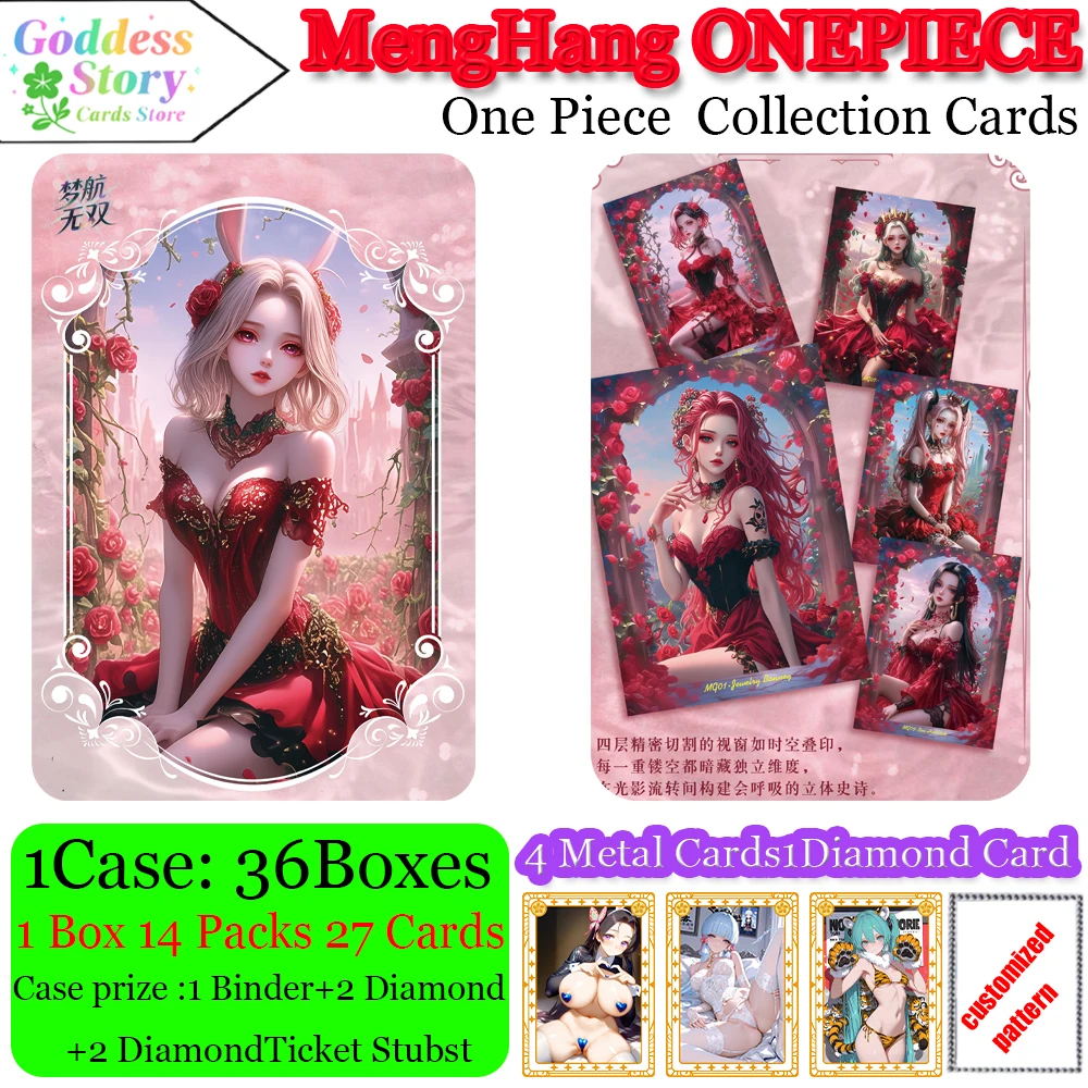 

Meng Hang ONEPIECE Collection Cards Booster Qidian Chaowan Metal Inlaid Diamond Card playing cards board games