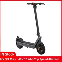EU/US Stock HX X9 Plus 36V 15.6Ah HX X9 Pro Max 48V 15.6Ah 10inch 40km/h Foldable Light Weight Outdoor HX X9 Electric Scooter