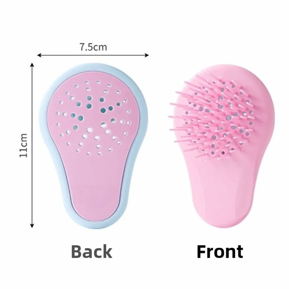 Portable Mini Massage Comb With Ventilation Holes Dry and Wet Use Straight Hair Comb Massage Brush Hair Styling Tool