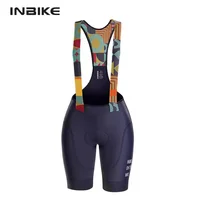 INBIKE, pantalones cortos de verano para ciclismo de montaña, pantalones acolchados con pechera para bicicleta para mujer, pantalones de ciclismo, ropa para bicicleta de carretera, pantalones cortos de montaña con relleno