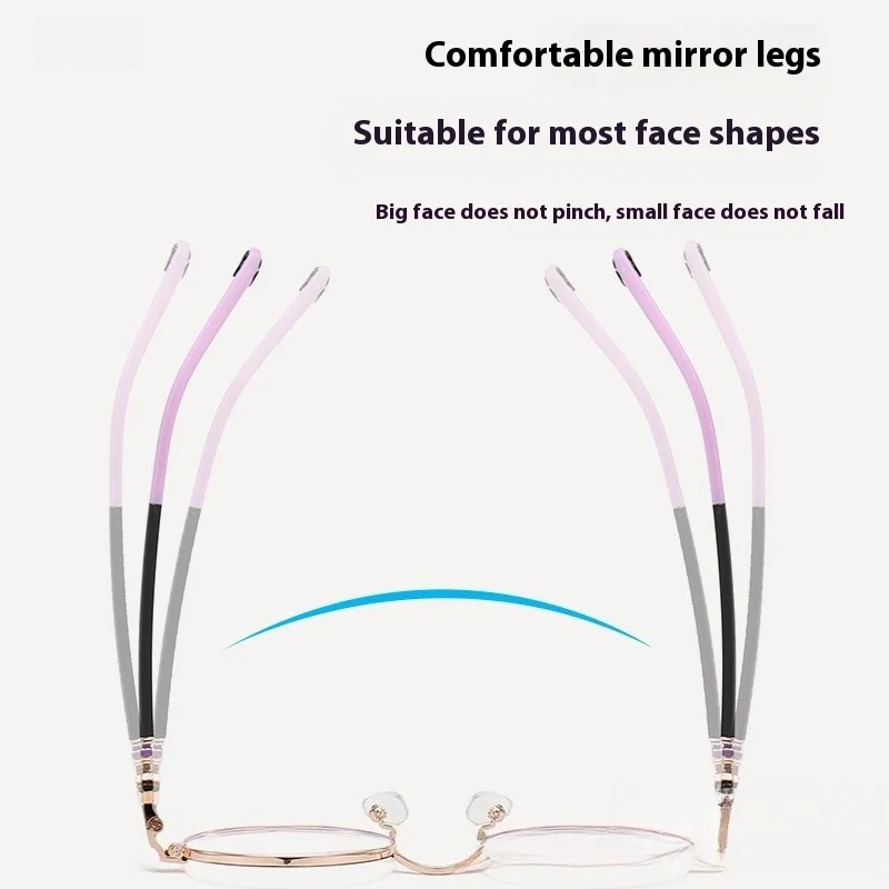 إطار نظارة ذو ملمس معدني مضاد للضوء الأزرق ومضاد للإشعاع نظارات كمبيوتر لطيفة على شكل مخلب قطة #3