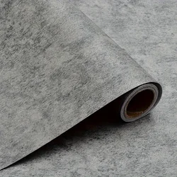Papier peint auto-adhésif gris ciment imperméable, peler et coller, parfait, salon, chambre à coucher, meubles, papier de contact