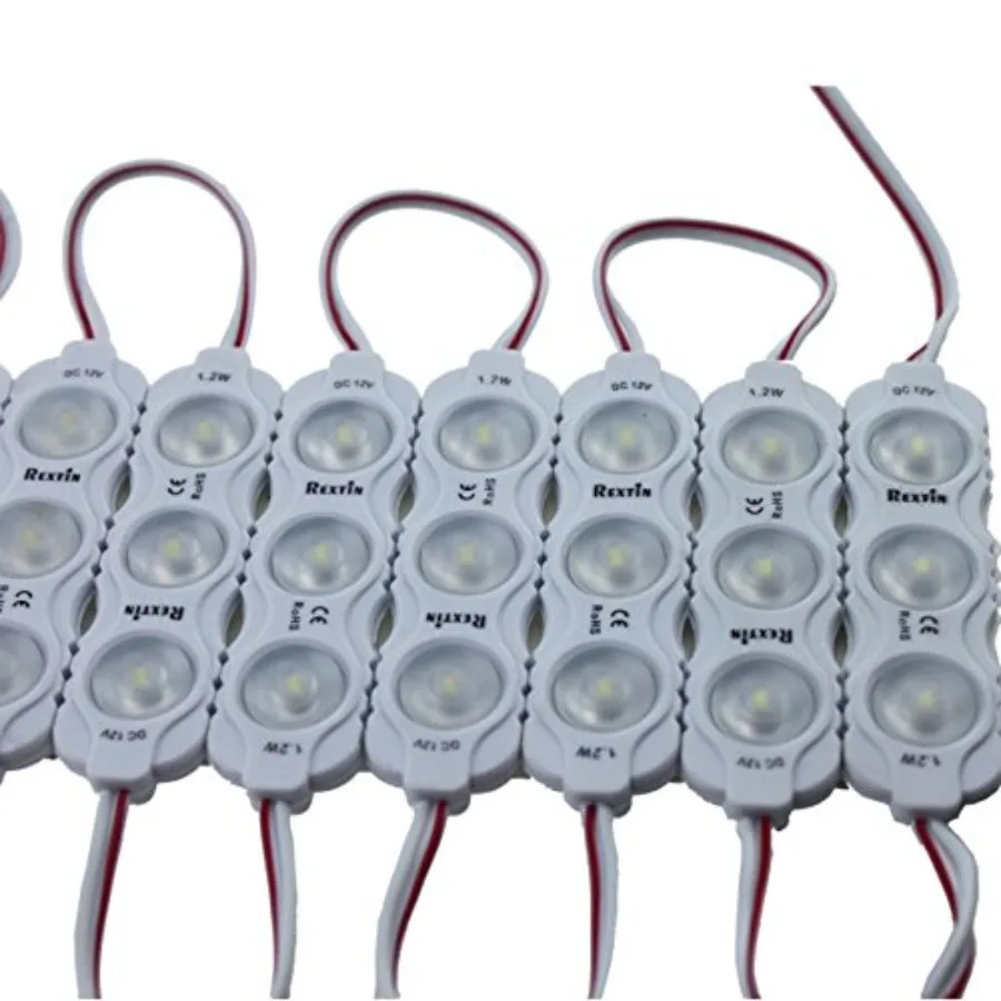 

Super Bright 200pcs New Model 2835 3 LED Module 120-150LM Per Module Waterproof Decorative Light for Letter Sign Advertising Si