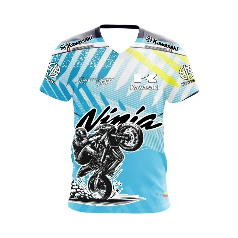 2025 كاواساكي دراجة نارية شعار Z الرجال الصيف التجفيف السريع امتصاص العرق تي شيرت ، النشاط في الهواء الطلق تي شيرت ، الشارع عادية #2