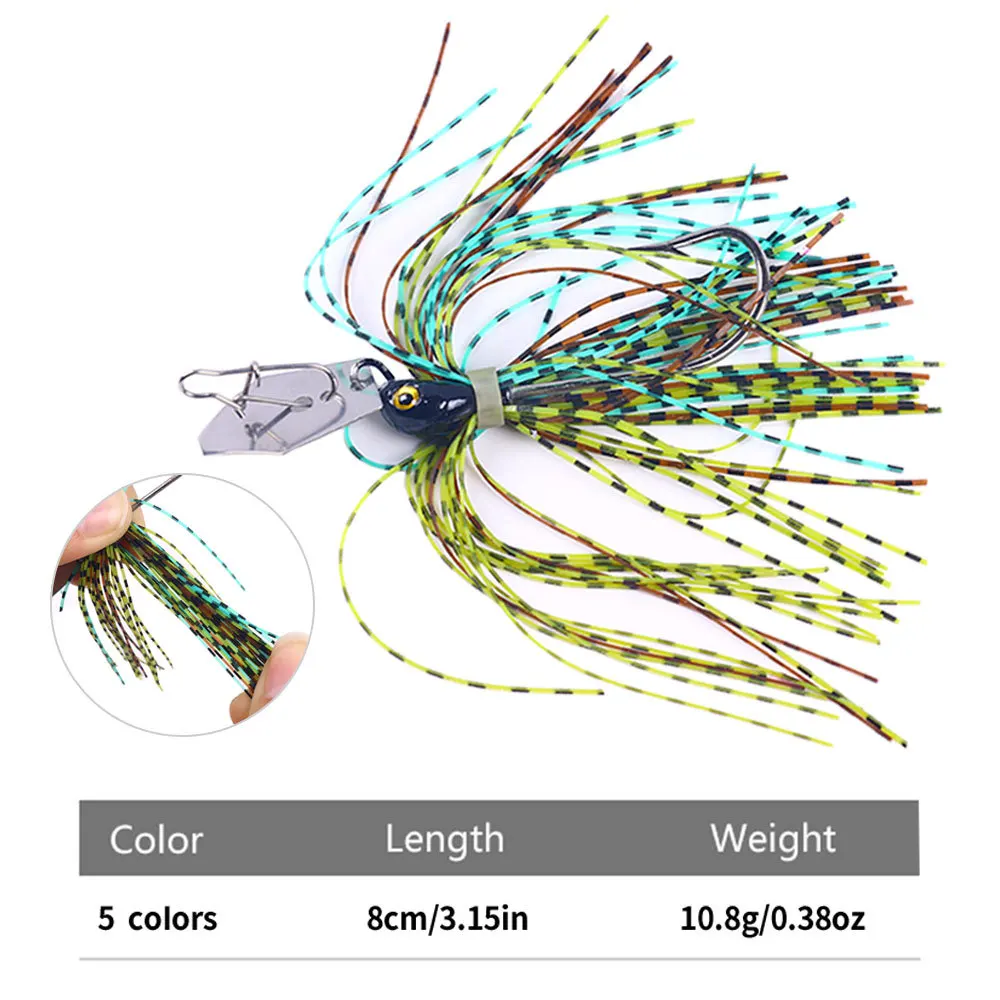 Fishing Lures Spinner Bait Chatter Bait Dancer Buzzbait Roating Spoon Hard Bait for Bass Pike Pesca