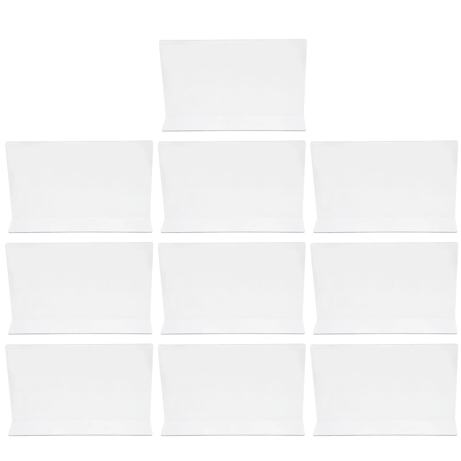 

10 Pcs Partition Plate Divider Store Storage Rack Plastic Shelf The Pet PVC Side Splitter Dividers