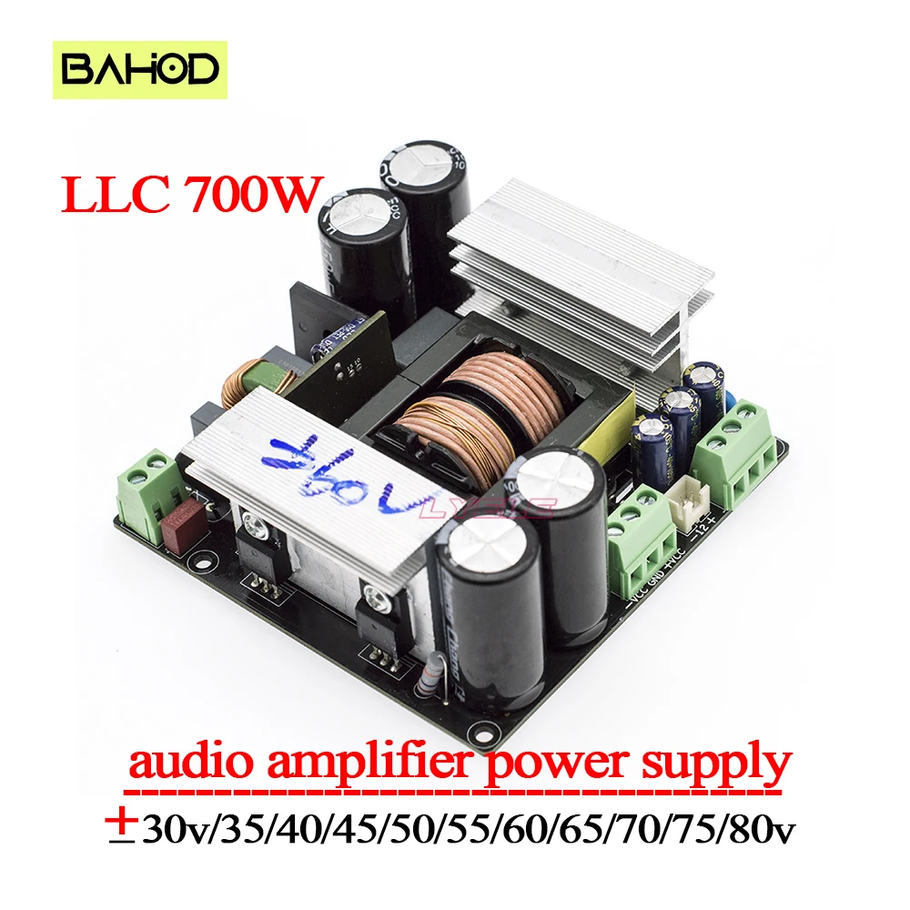 

BAHOD 700w LLC Amplifier Switching Power Supply Board Dual Output Voltage +-30v-80v for Diy Amplifier Audio AC200-240V