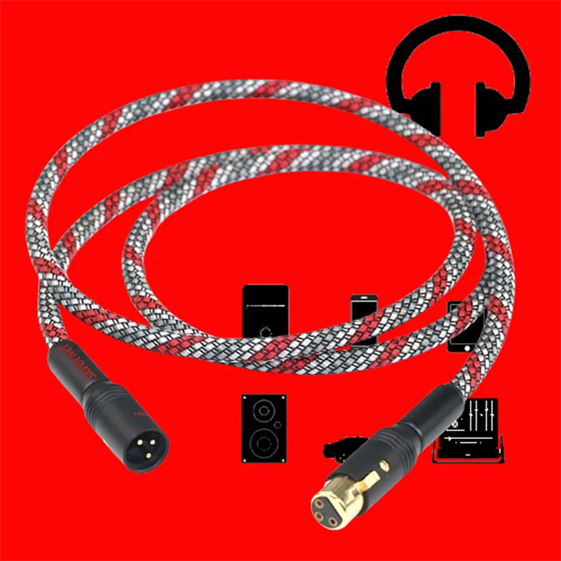 

QED Reference Quad-Shielded XLR: Silver-Plated OCC Balanced Quad-Core Cable for Pro Studio Microphones​