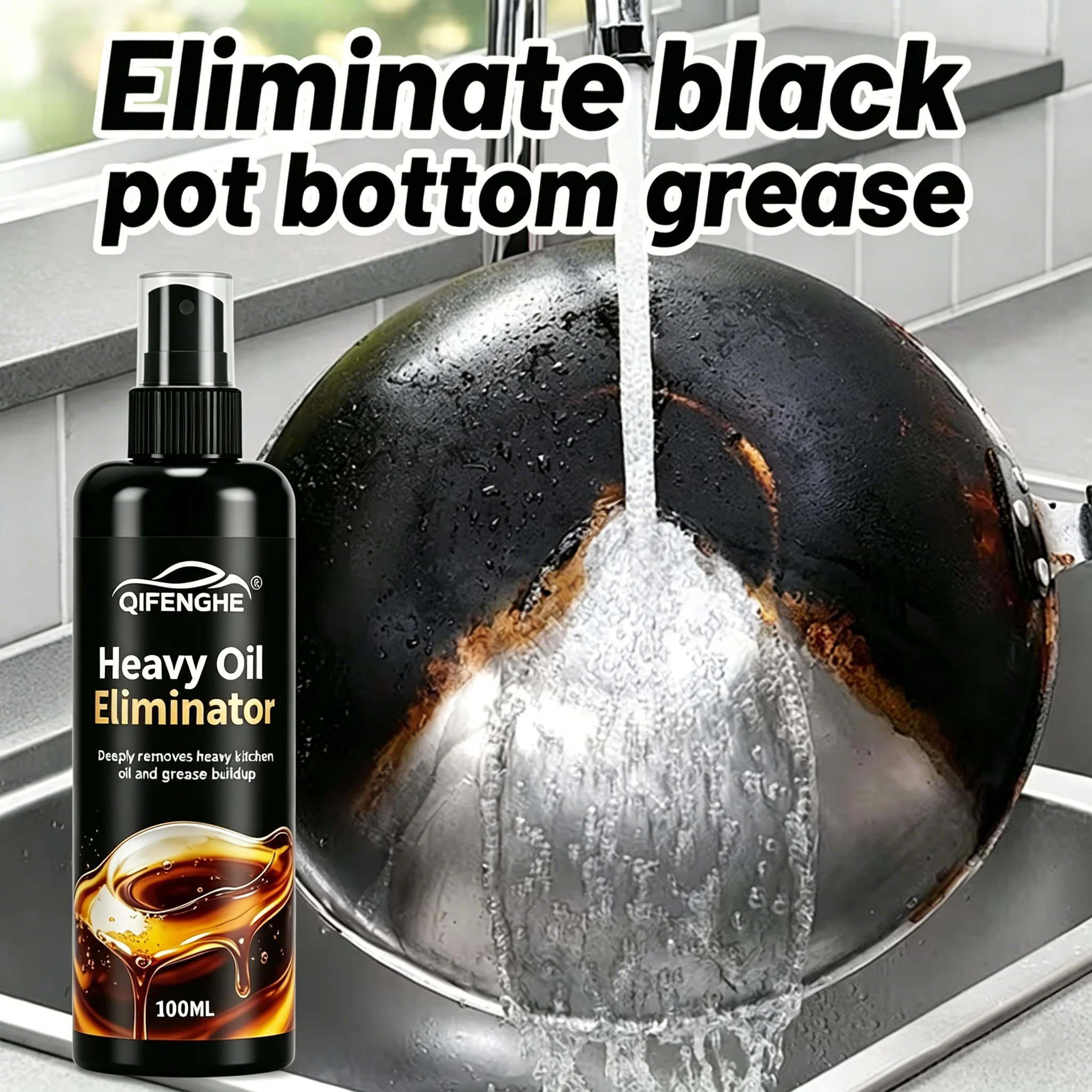 Commercial Kitchen Grease Cleaner - Spray do usuwania silnych zanieczyszczeń, odtłuszczacz