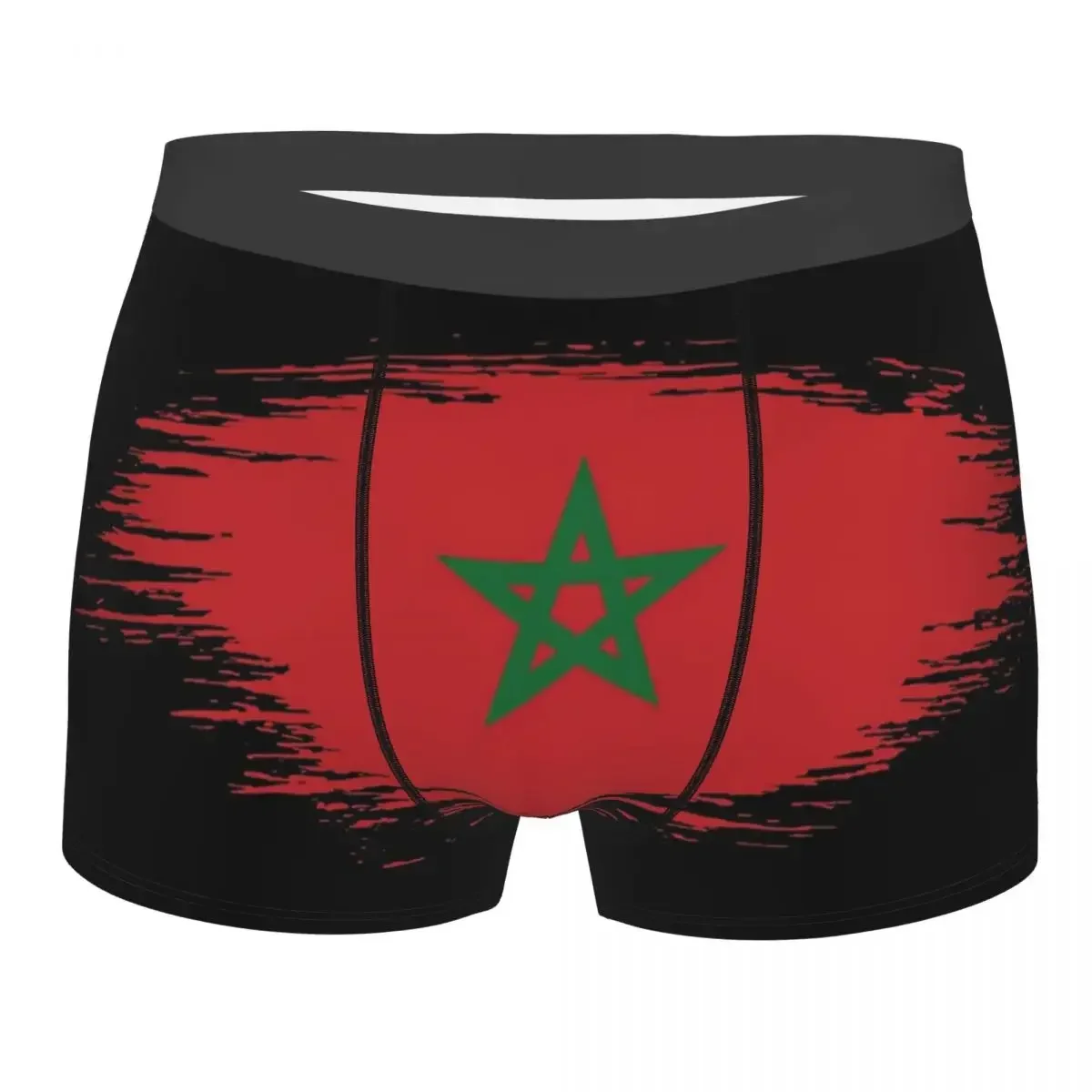 Morocco Men's Underwear Moroccan Flag Boxer Briefs Shorts Panties Novelty Soft Underpants for Male S-XXL