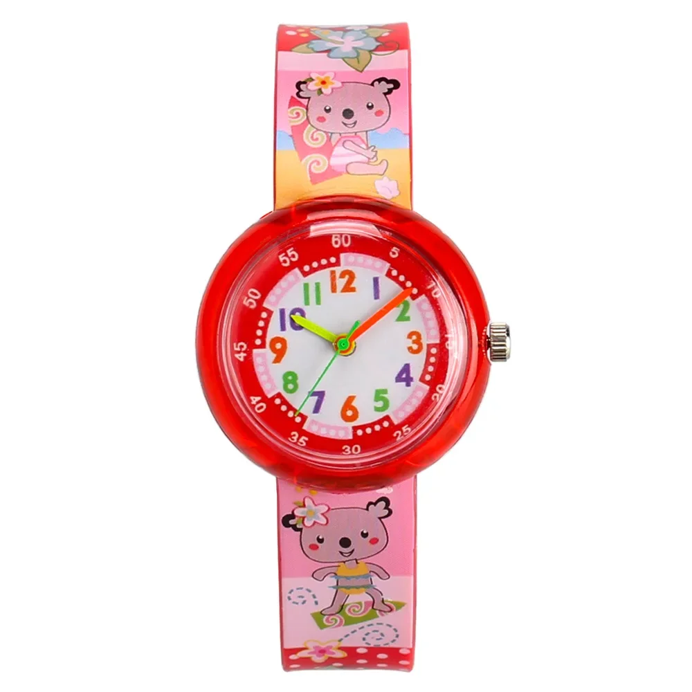 Kids Quartz Watches Cartoon Cute Animals Children Fashion Casual Bee Flower Watch for Student Boys Girls Clock Child Watch