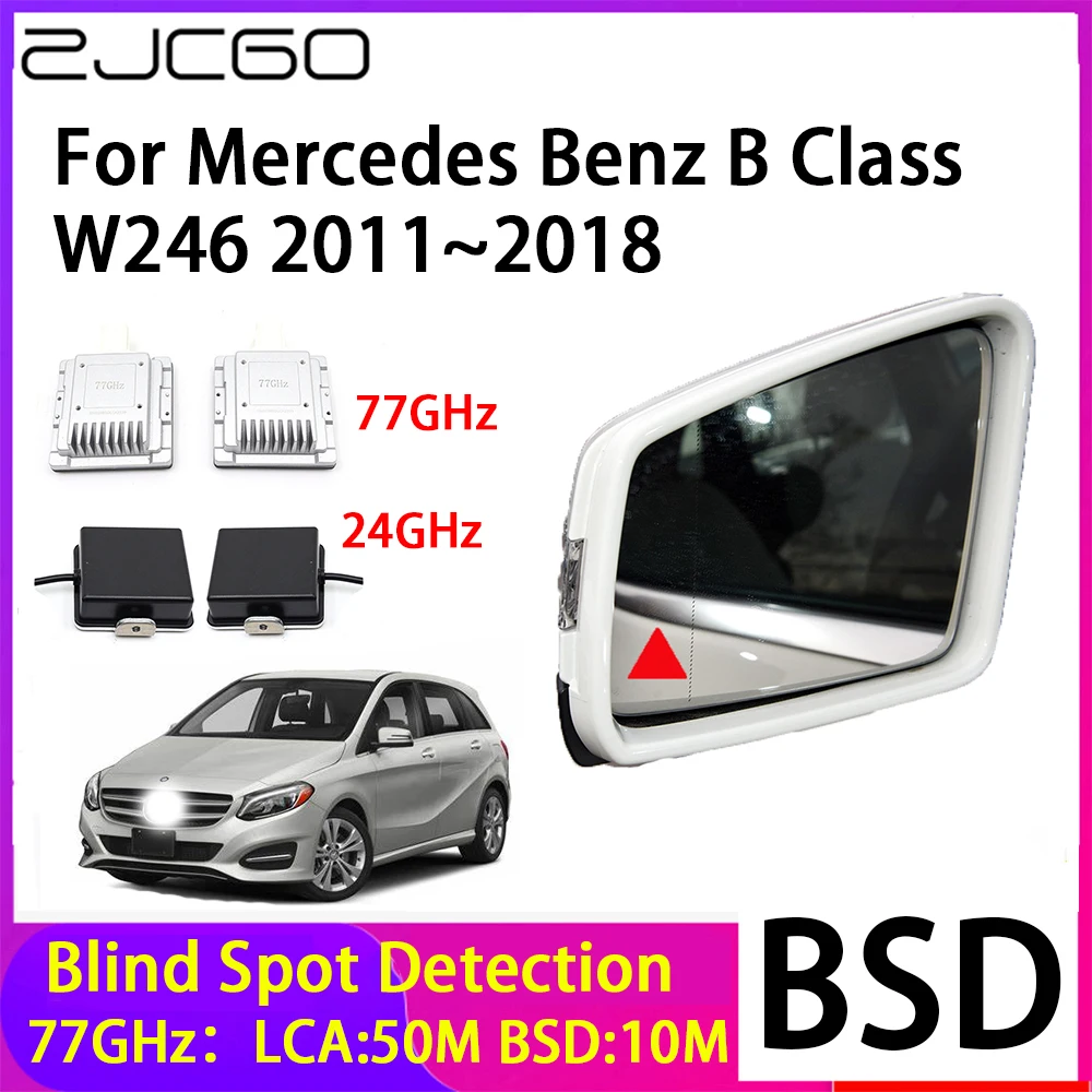 

ZJCGO Car Blind Spot Detection BSD Mirror Rear Radar Detection System for Mercedes Benz B Class W246 2011~2018