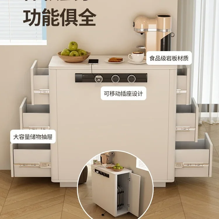 separate island cabinet, household removable single cabinet, very narrow island cabinet, rock slab dining side cabinet