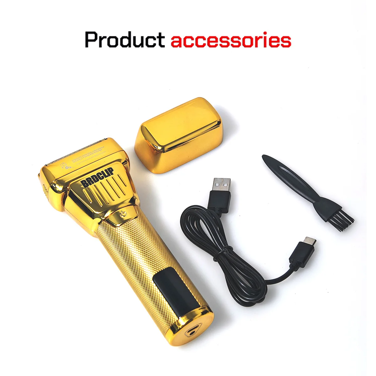BRDCLIP 362 Men's Electric Shaver 9000RPM Double Foil Razor Professional Hair Clipper Hair Cutting Machine Barbershop Salon