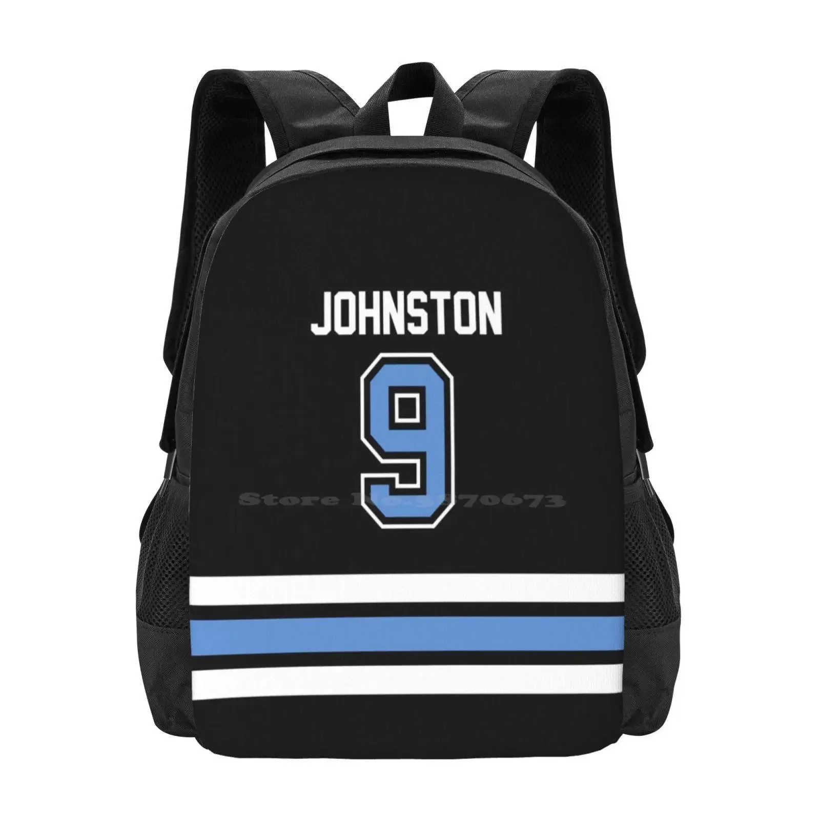 

#9 Johnston Black Hot Sale Schoolbag Backpack Fashion Bags Aaa Hockey Alex Johnston Victory