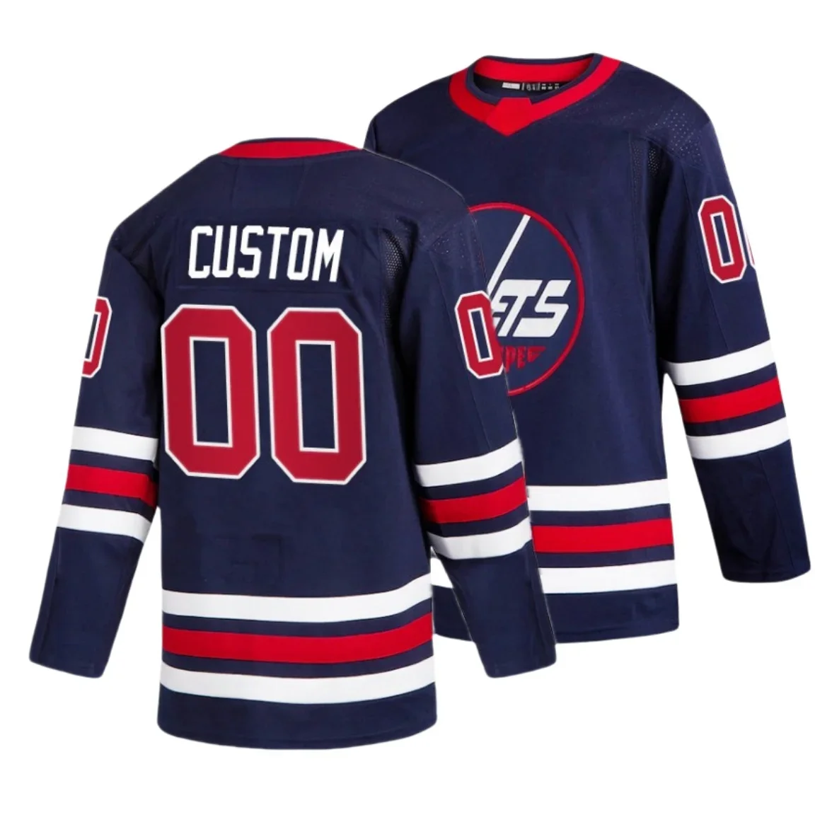 Maillot de hockey sur glace personnalisé Winnipeg pour homme, #81, Kyle Connor #55, Mark Scheifels# 37, Connor Hellebuyck #62, N37NiederreCla