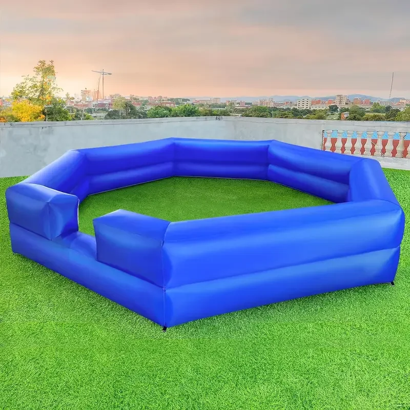 Gaga Ball Pit Outdoor Indoor Opblaasbaar met Blower, Draagbare Gagaball Court voor School Familie-activiteiten Opblaasbare Sportspellen