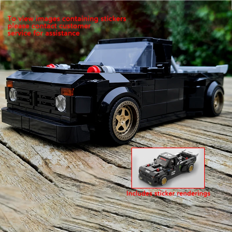 

Speed Racing Car Model MOC Building Bricks High-Speed Modified Pickup Modular Technology Children Holiday Gifts Assemble Toys