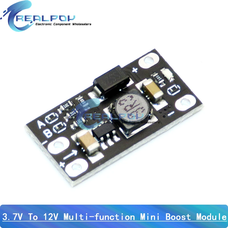 1.5A Multi-function Mini Boost Module Step Up Board 5V 8V 9V 12V LED Indicator Diy Voltage Module 3.7V lithium battery boost