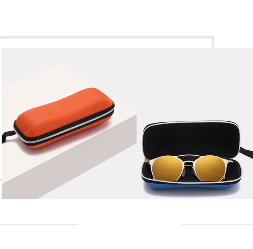 Sunglasses Case Eyewear Cases Cover for Women Glasses Box with Lanyard Zipper Reading Eyeglasses Carry Bag Hard Box Travel Pouch