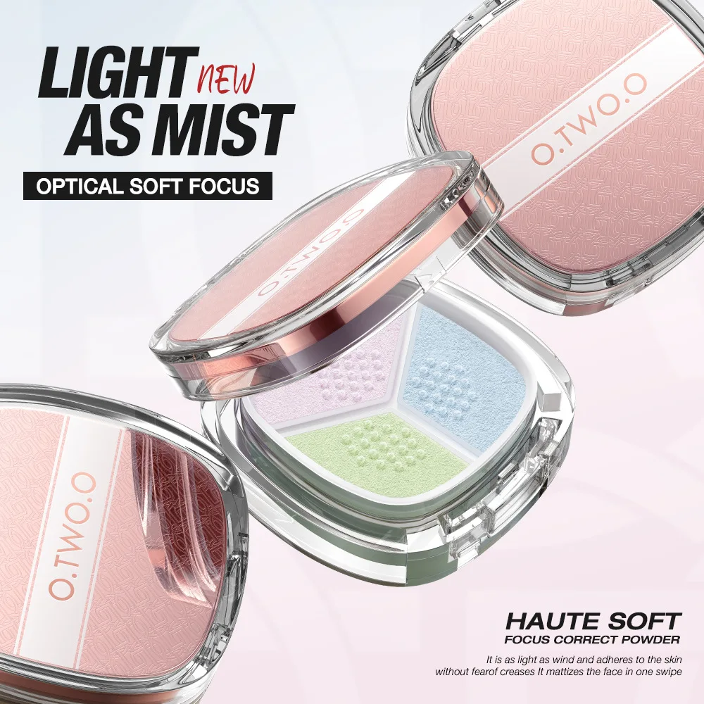 Premium Soft Blur Finishing Powder 3g Brightening Tone Lock Makeup Long Wear Portable Loose Powder For Cushion BB Makeup