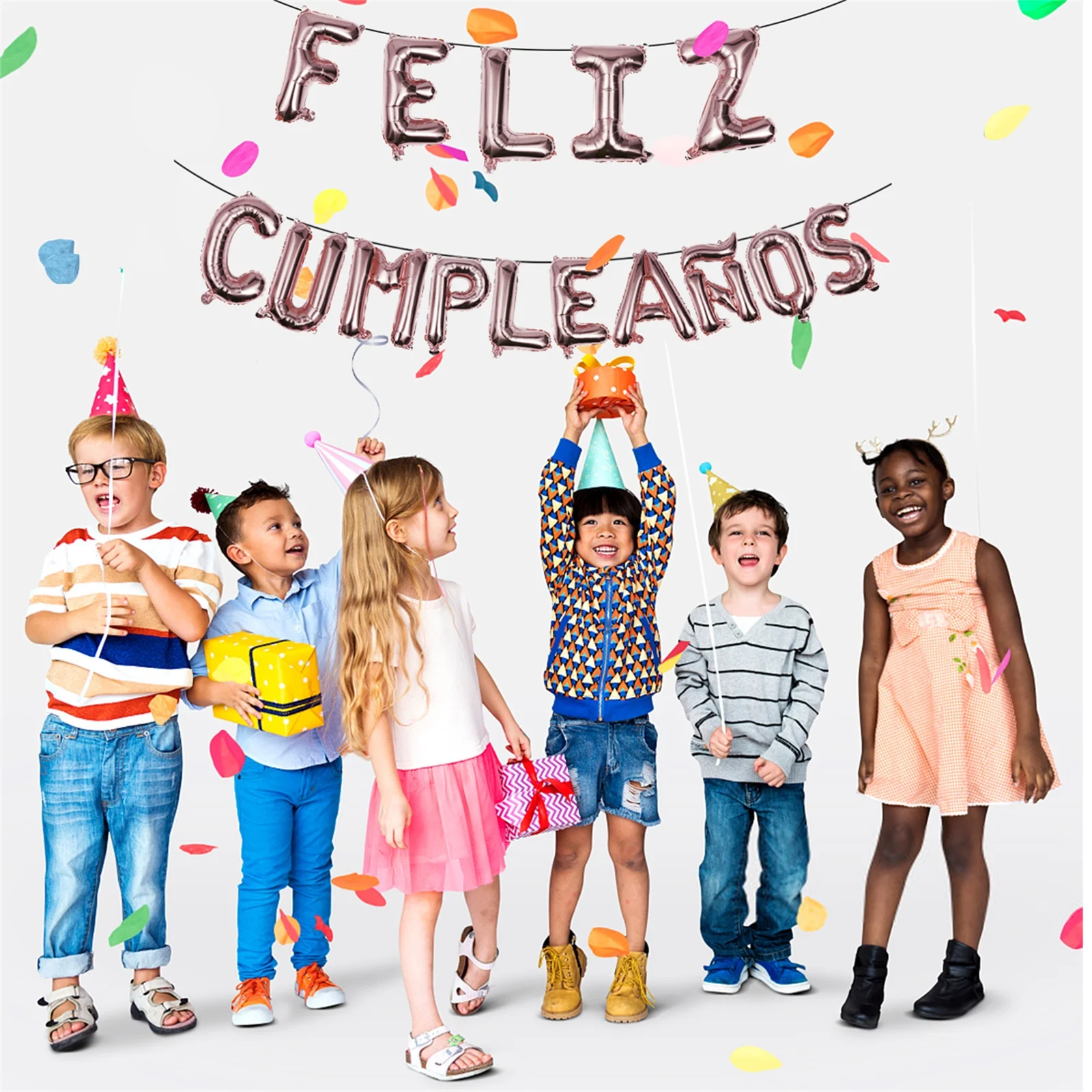 

1 Set Birthday Balloon Set Spanish Theme Aluminium Film Balloons For Kids Party Decorative Balloons Party Supplies Layout Props