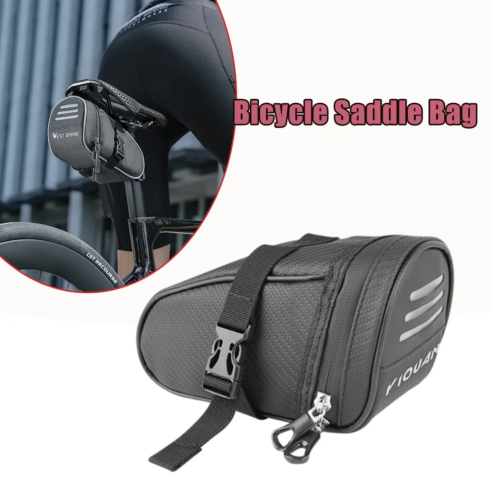 

Bicycle Saddle Bag Mountain Bike Road Bike Under Seat Rear Trunk Tool Bag Waterproof Cycling Gear Quick Release Anti Sweat