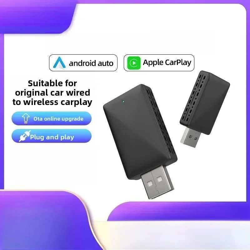 Durable   2-in-1 Wireless Carplay Box Android Au To Adapter, Plug and Play Small Car-specific
