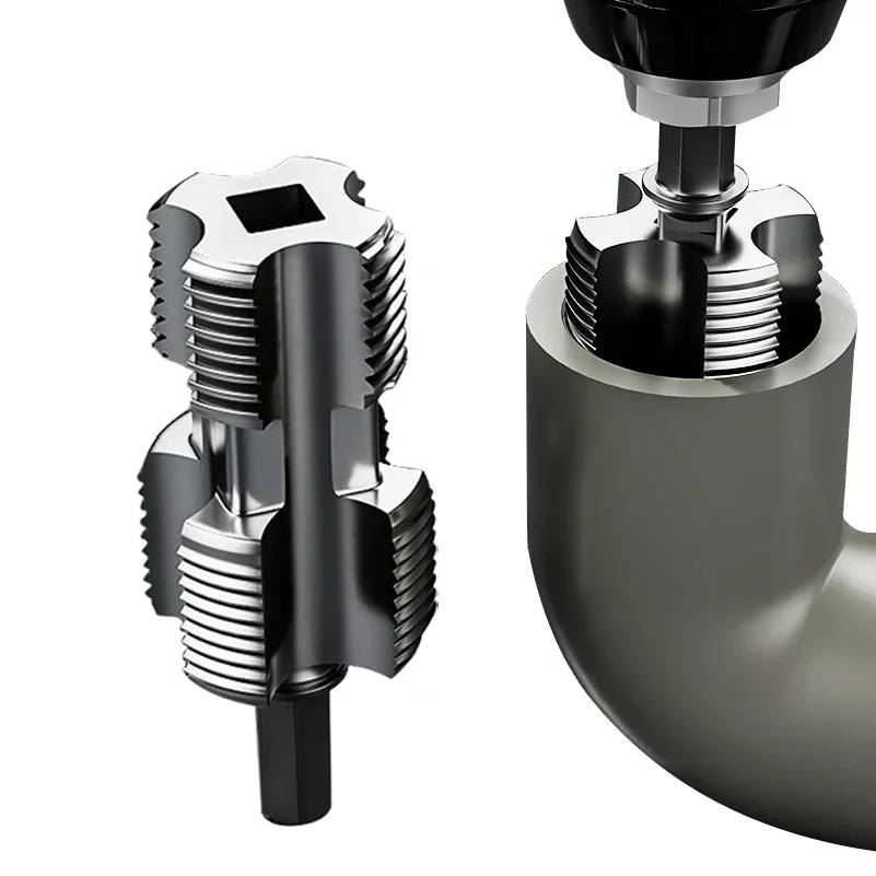 

4-point 6-point Water Pipe Inner Hole Opener Electric Drill Hexagonal Universal Water Pipe Tapping Hand Electric Drills Tools