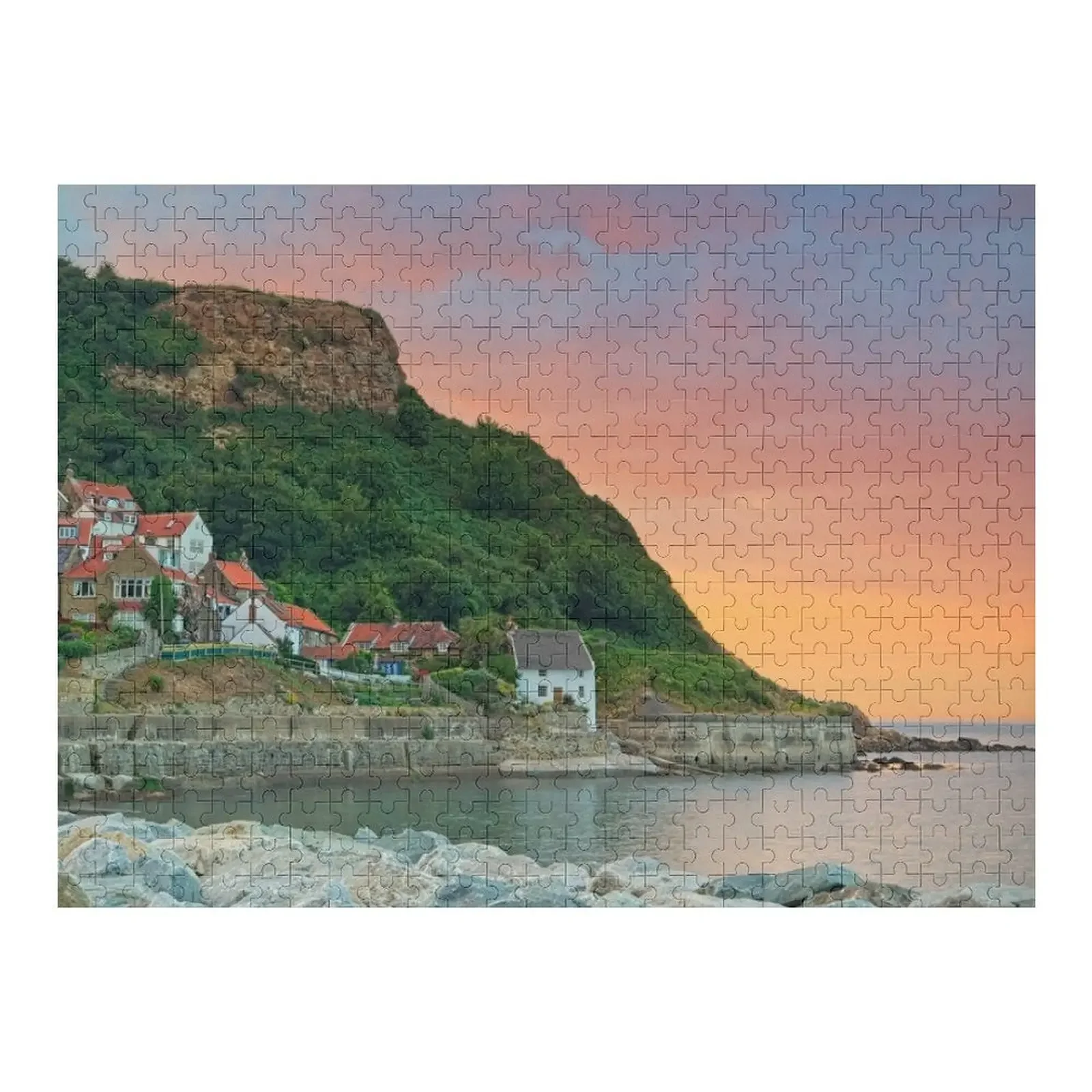 

Пазл Runswick Bay Sunset Yorkshire, деревянные пазлы для взрослых, деревянное имя на заказ, персонализированные игрушки, фотопазл на заказ