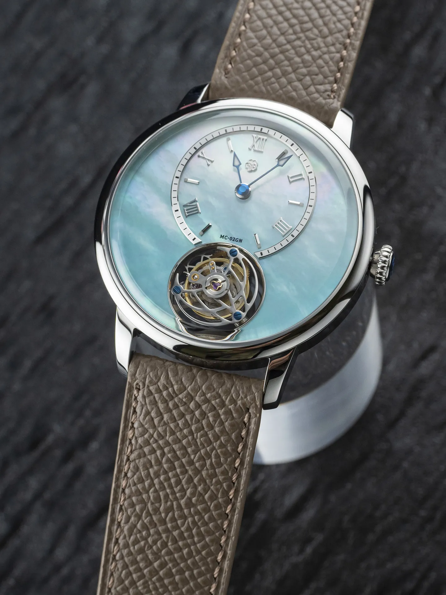 02G und 02GN Jichen YingHua Kirschblüten-Emaille und Damen-Glockentourbillon Manuelle Mechanische Uhr Herren Leuchtende Uhr